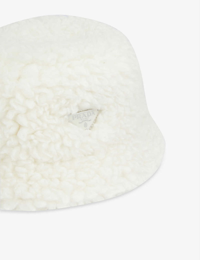 PRADA Re-Edition 2000 Wool, Silk And Cashmere-Blend Bucked  display picture 3