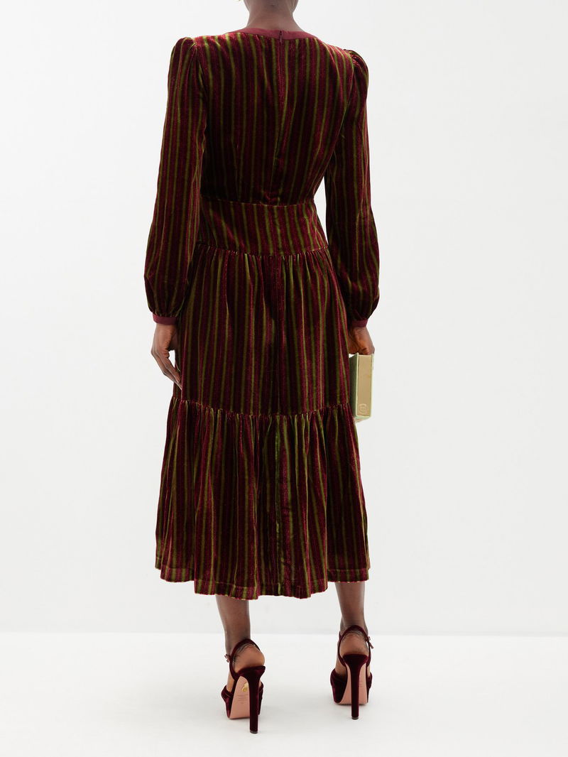 Midi Dress Saloni Camille Camille Bows Mini Dress In Navy Black