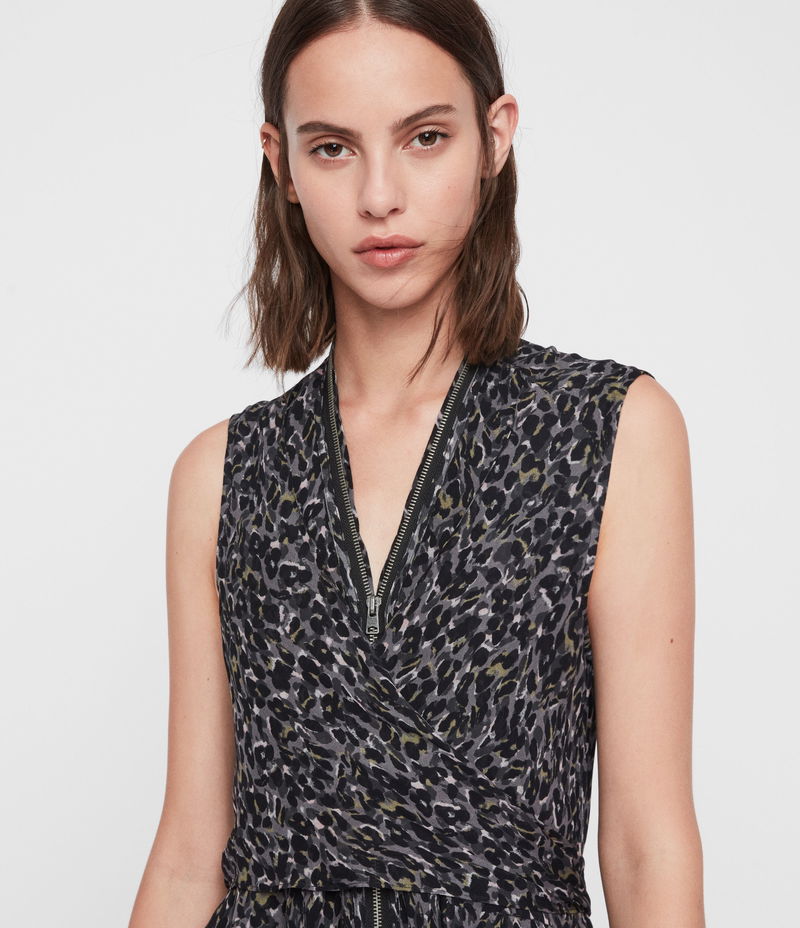 all saints jayda jersey dress 50% off ALLSAINTS Waterleo Jayda silk dress