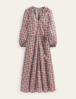boden notch neck cotton maxi dress Boden Women's Notch Neck Jersey Maxi Dress in Red