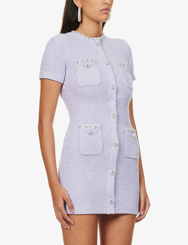 self portrait purple sequin dress Self Portrait Purple Sequin Knit Dress Short... From Shunfengshunshui5188,  $94.86 In Bulk