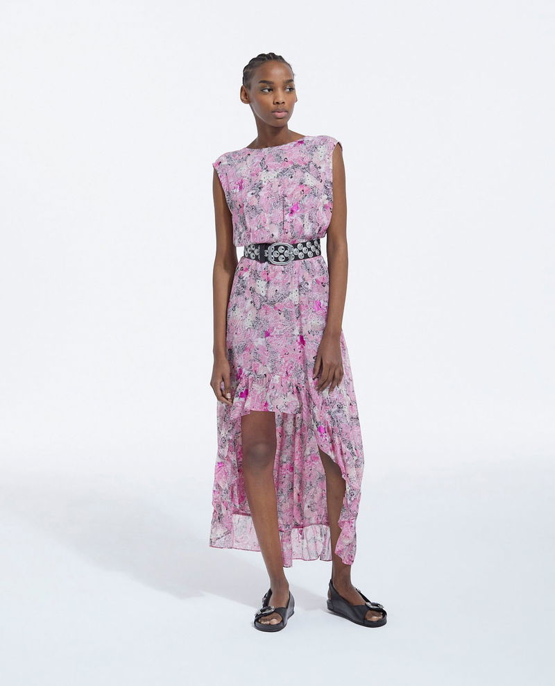 kooples pink floral dress Pink Floral Printed Dress