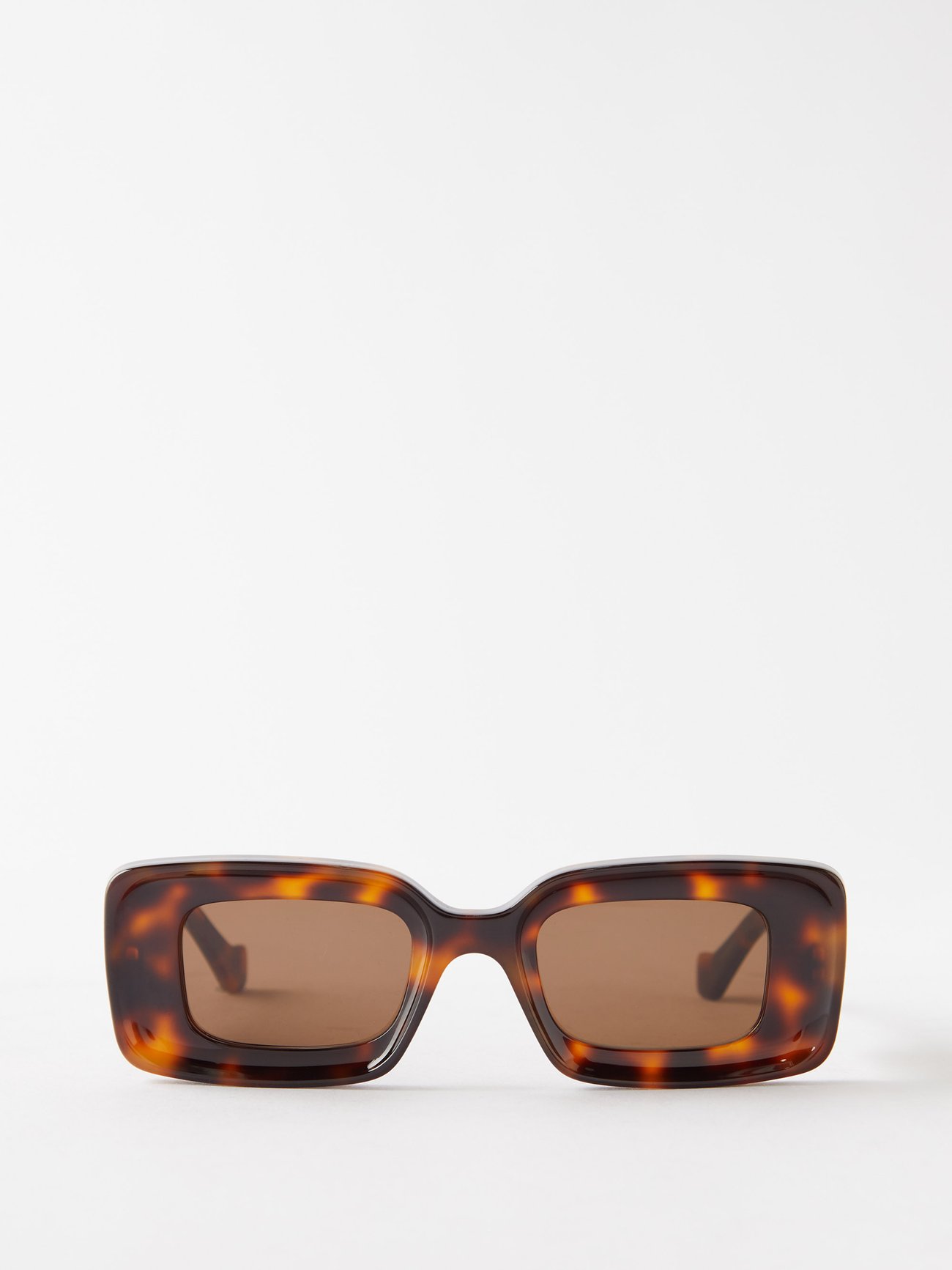 Loewe Rectangular-frame tortoiseshell acetate sunglasses. Made in Italy. LOEWE EYEWEAR + Paula main image 2