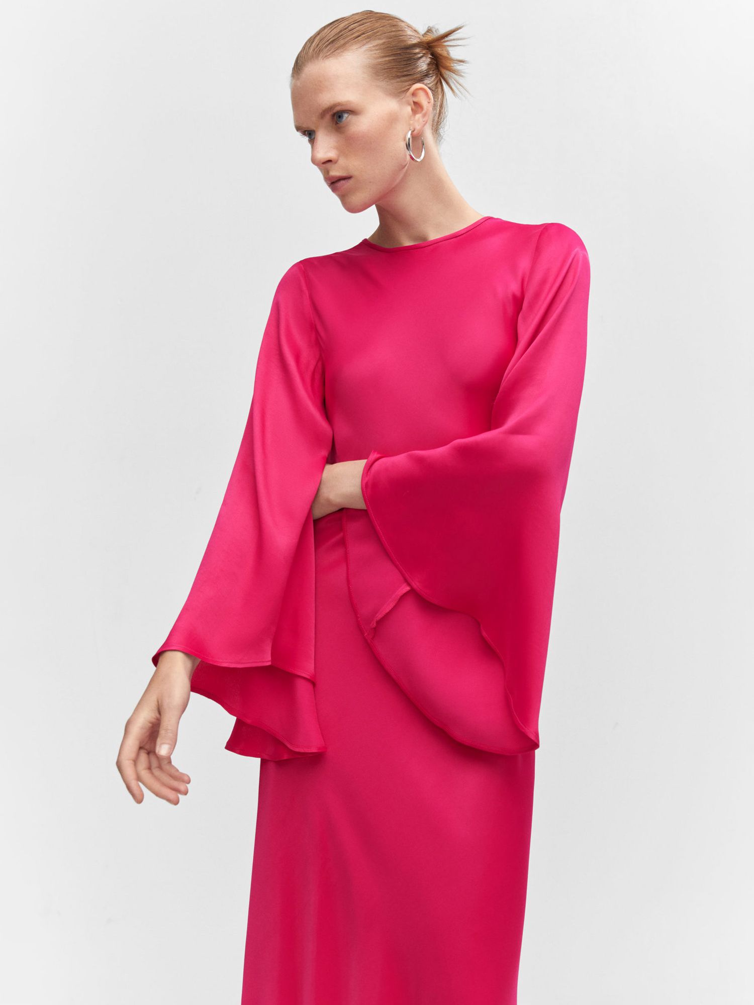 MANGO Raphi Maxi Satin Dress | endource