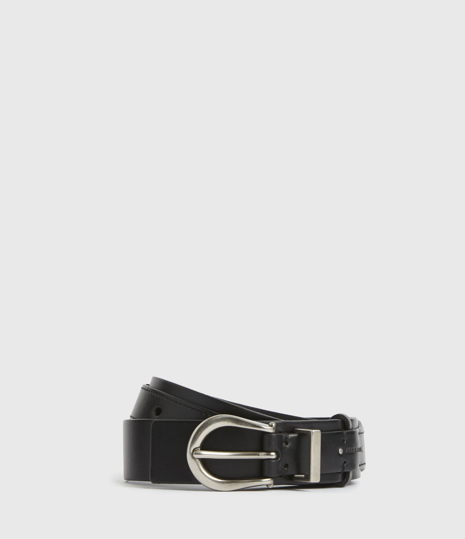 Evlin Leather Belt Black