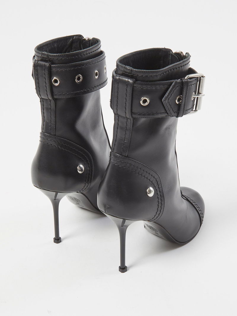 alexander mcqueen heeled boots