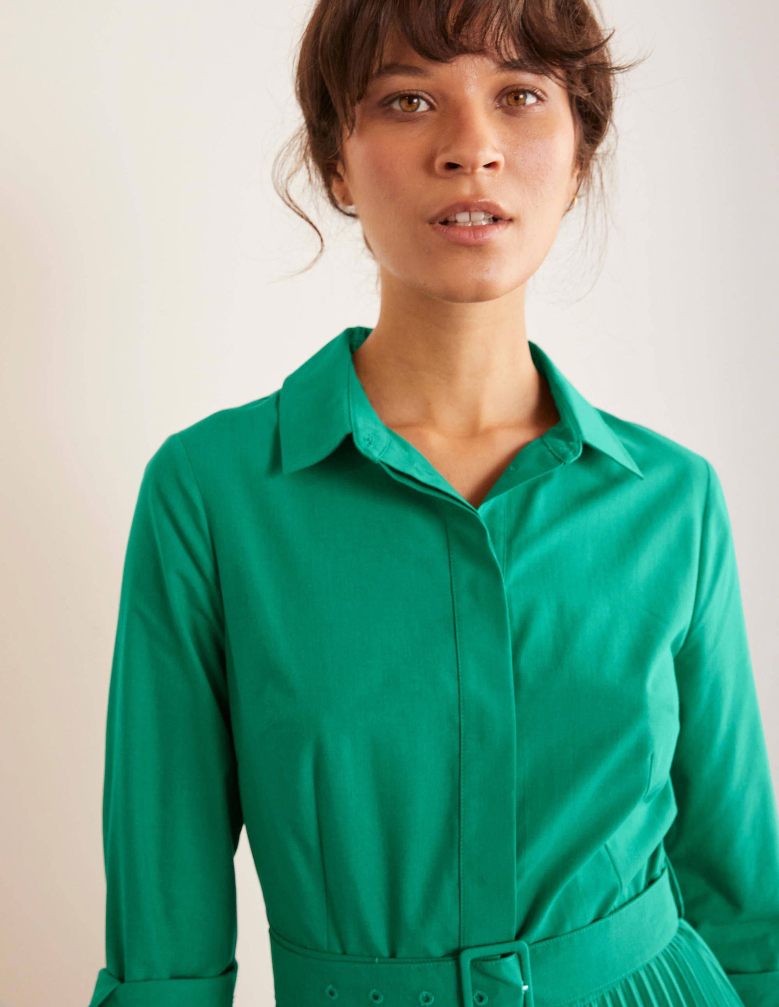 BODEN Alma Pleated Shirt Dress | endource BODEN Alma Pleated Shirt Dress | endource