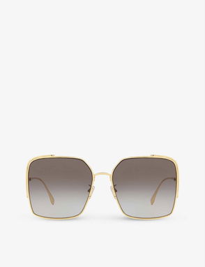 O'Lock Aviator-Style Gold-Tone Sunglasses