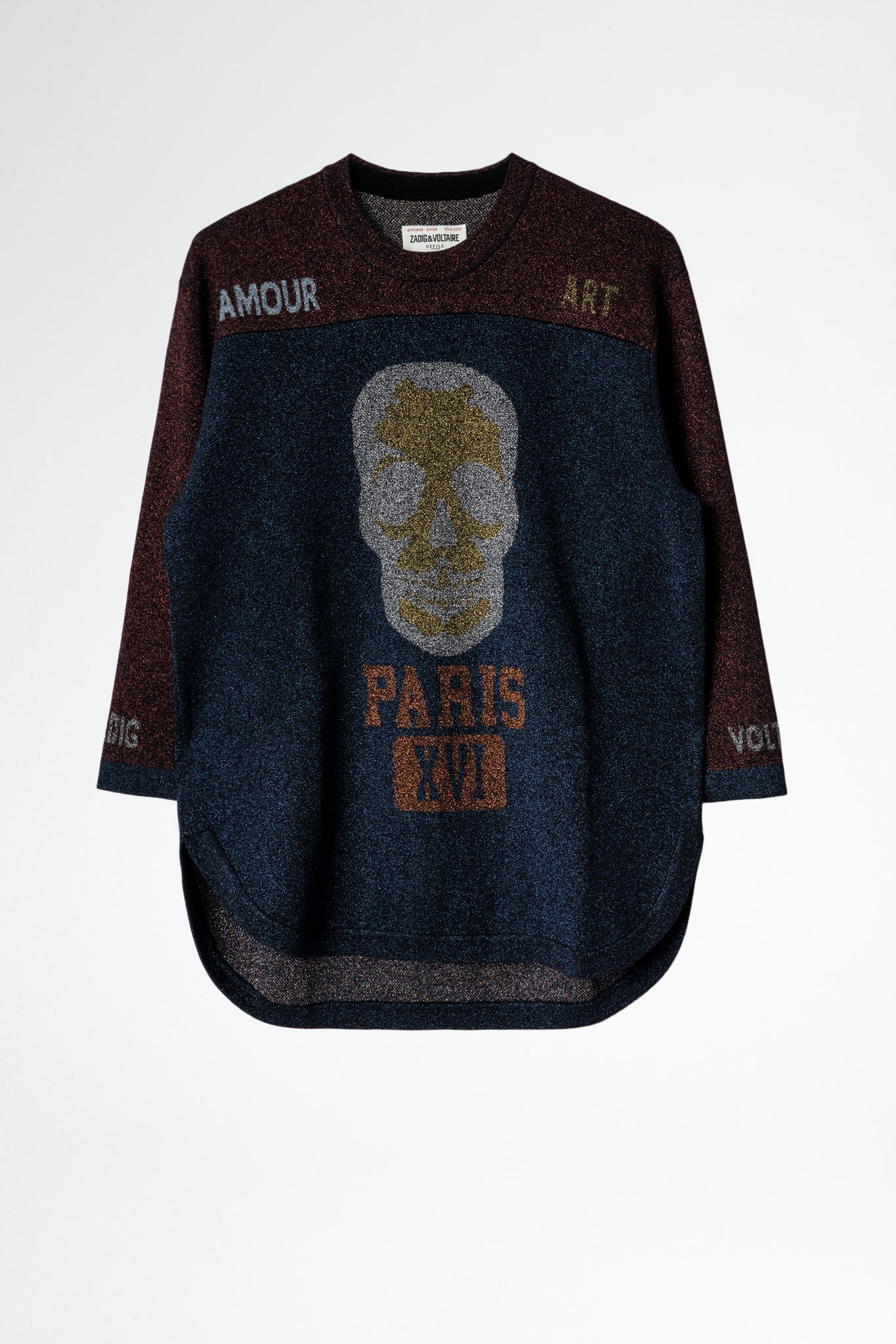 ZADIG & VOLTAIRE Jeff Sweater in Ink | Endource