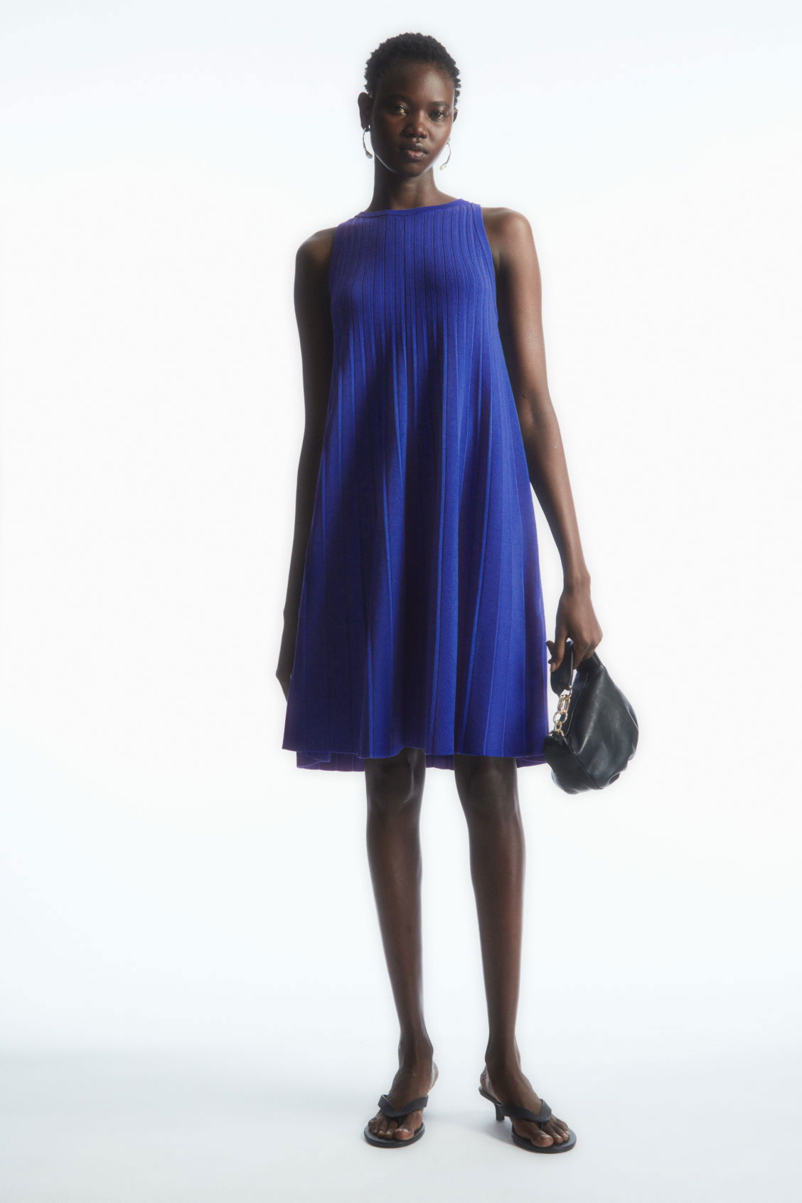 COS Pleated A-Line Mini Dress | endource