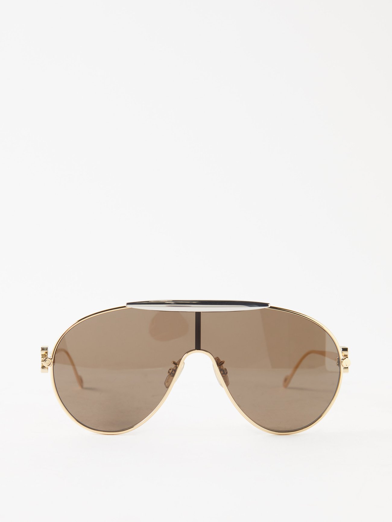 LOEWE Oversized Aviator Metal Sunglasses | endource display picture 2