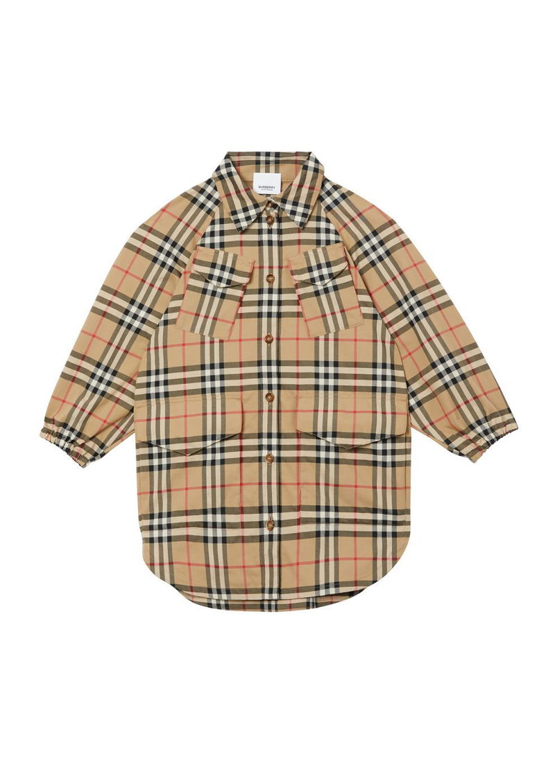 BURBERRY Vintage Check Cotton Shirt Dress endource