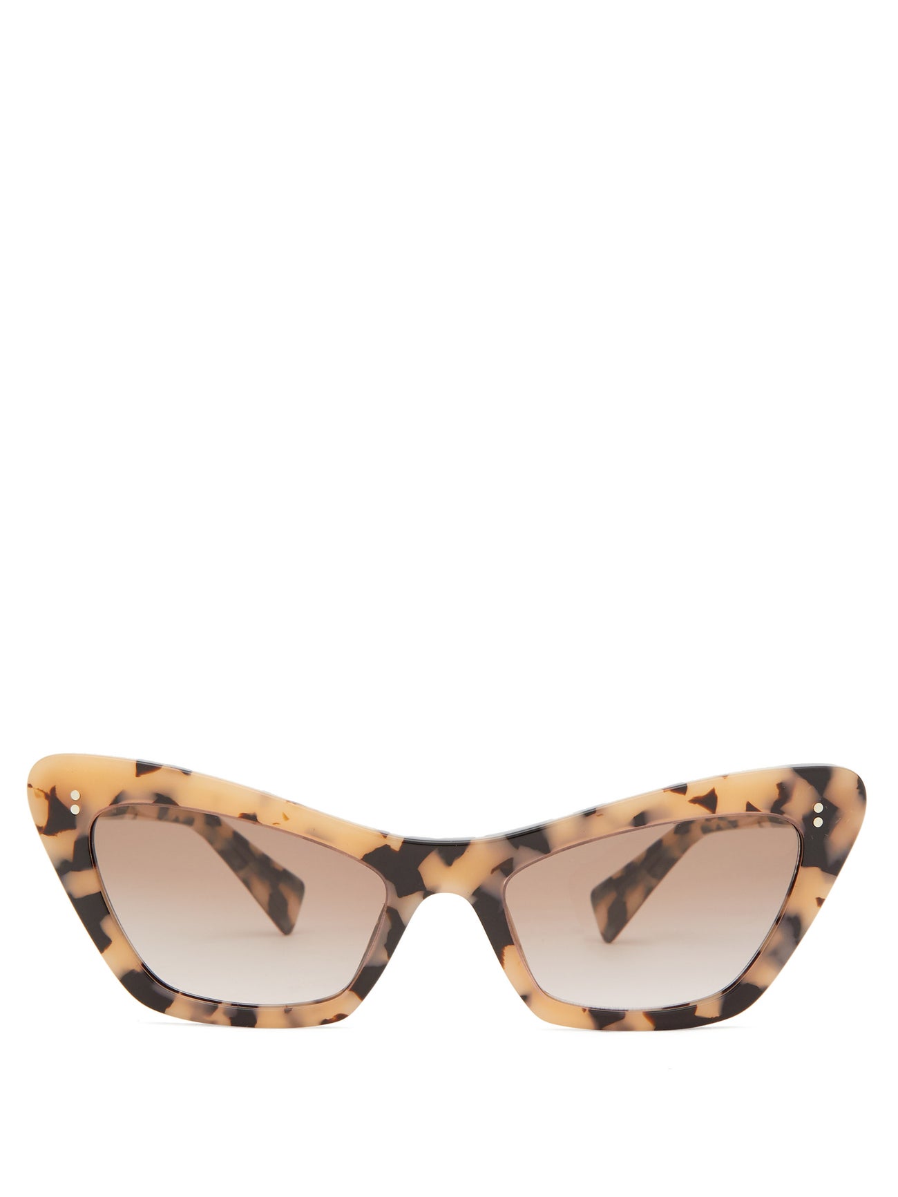 Miu Miu 53mm Tortoiseshell Cat-Eye Sunglasses - Beige & Black miu-miu-cat-eye-tortoiseshell-  main image 2