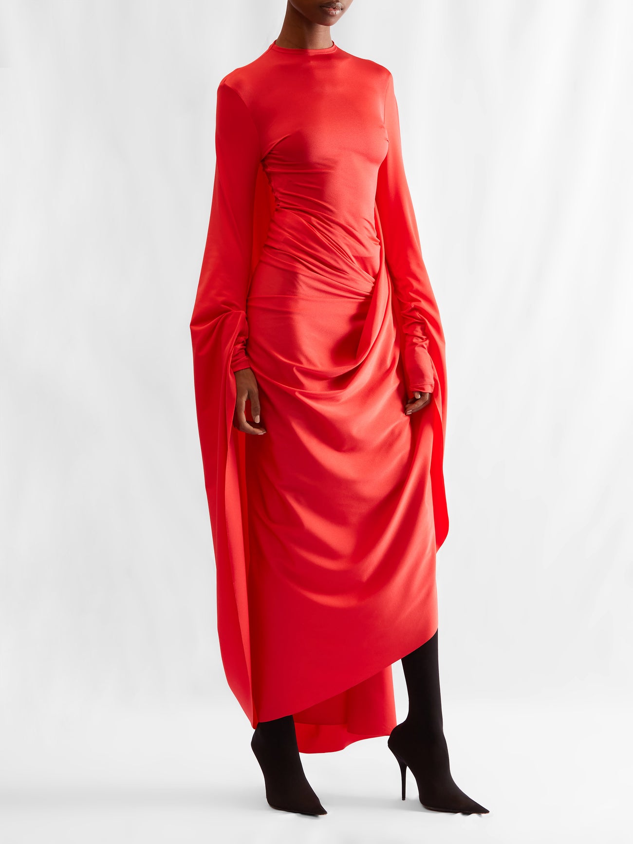 asymmetrical hem dress with long sleeves Gemy Maalouf | Evening Dresses main image 0