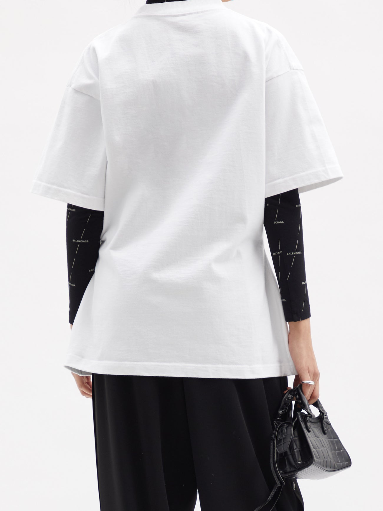 BALENCIAGA Graffiti-Print Cotton-Jersey T-shirt | endource