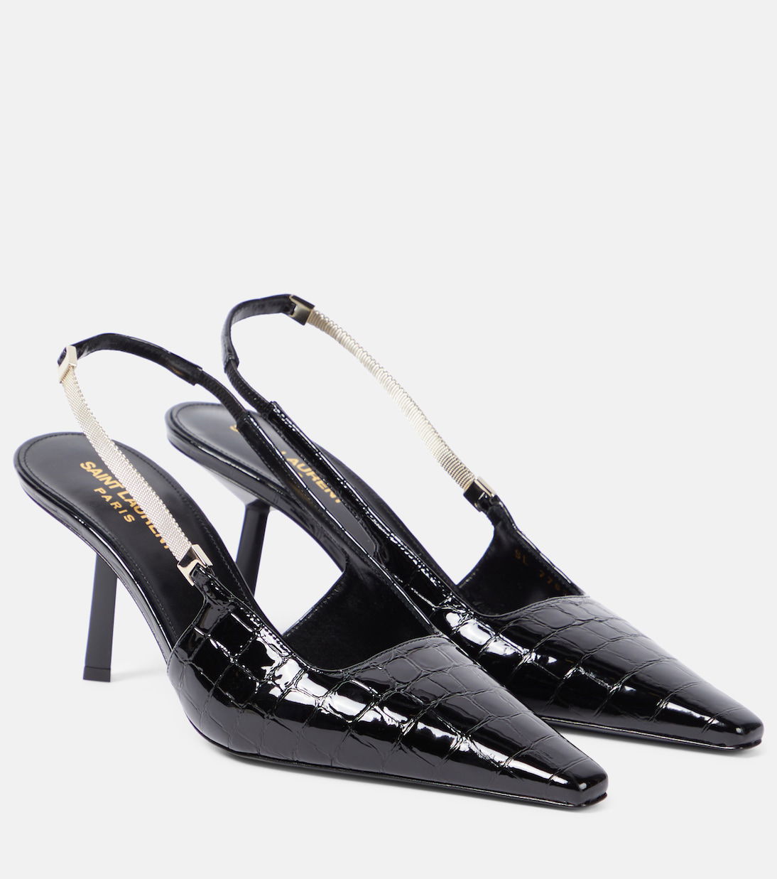 SL BLAKE SLINGBACK PUMPS MULBERRY CALFSKIN