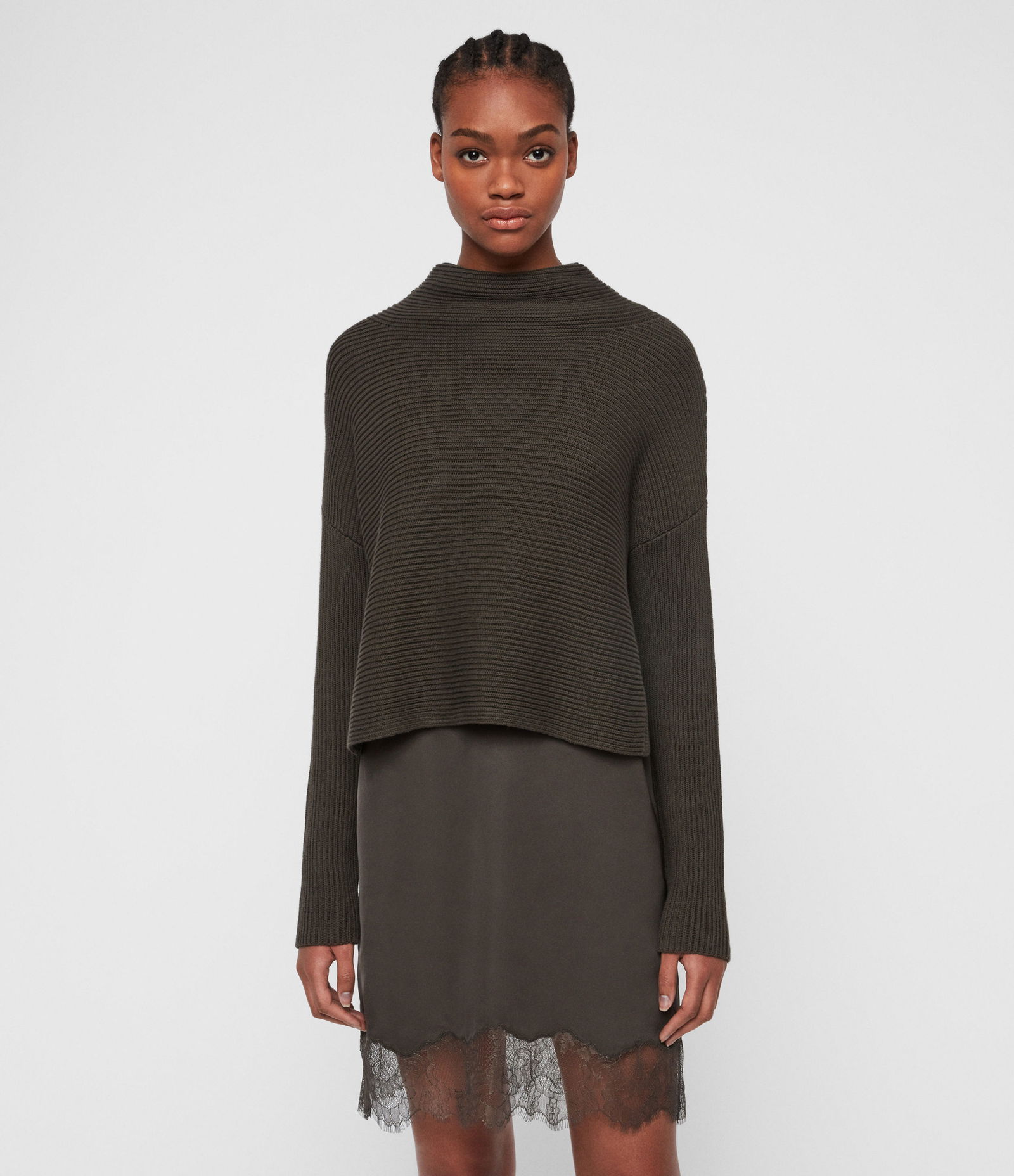 ALLSAINTS Eloise Funnel Neck Dress | Endource