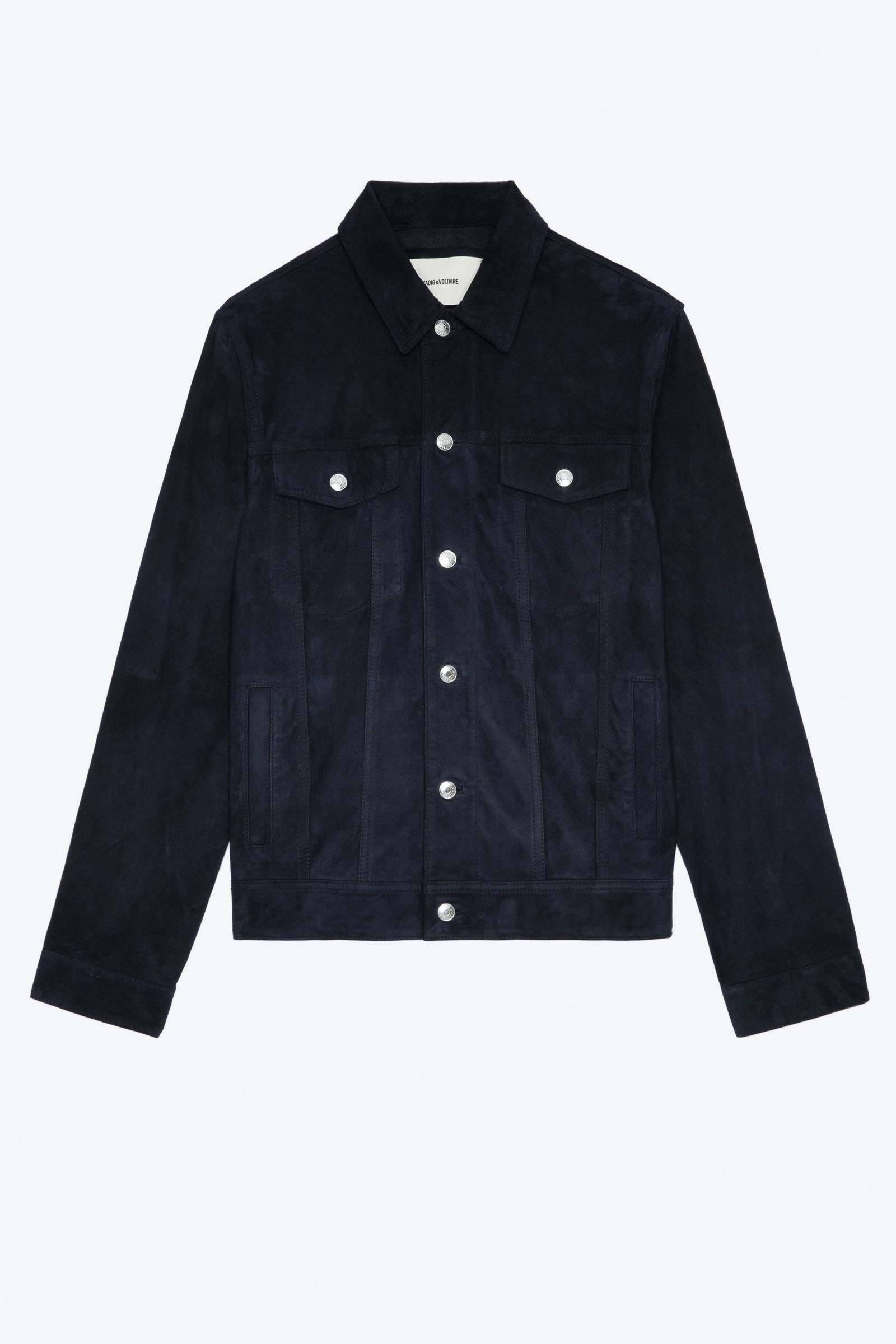 ZADIG & VOLTAIRE Base Suede Jacket in Encre | Endource