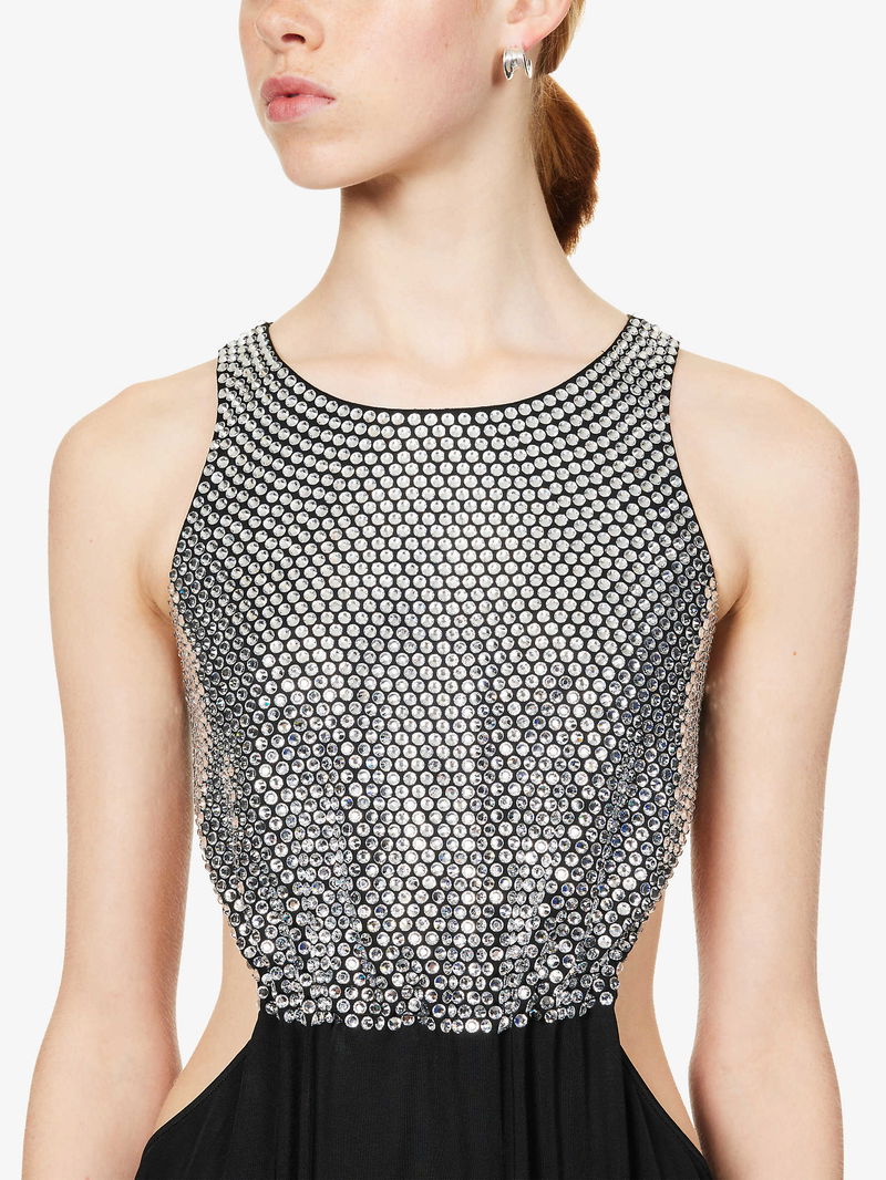 white christmas dresses Stella Cut-Out Lace Bodycon Mini Dress Black