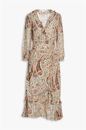Baxley floral-print crepe de chine midi dress