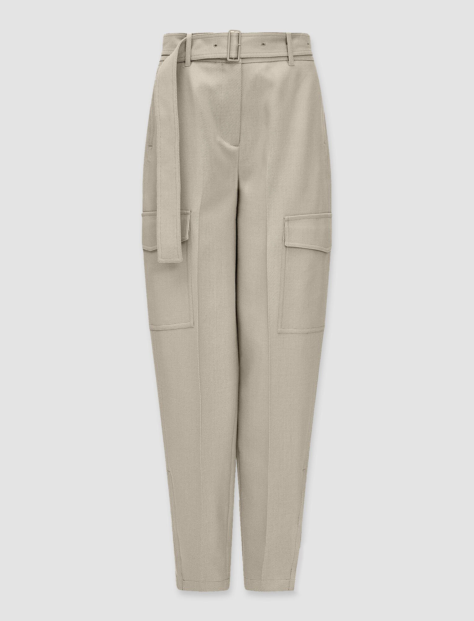 JOSEPH Fluid Devonport Trousers in Pewter Endource