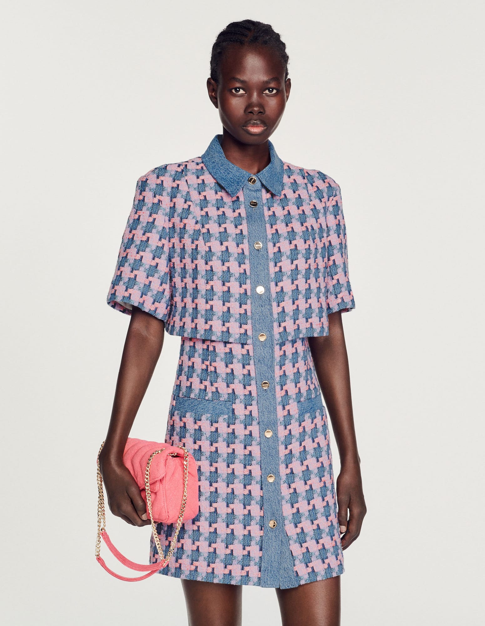 SANDRO Tweed Dress | endource