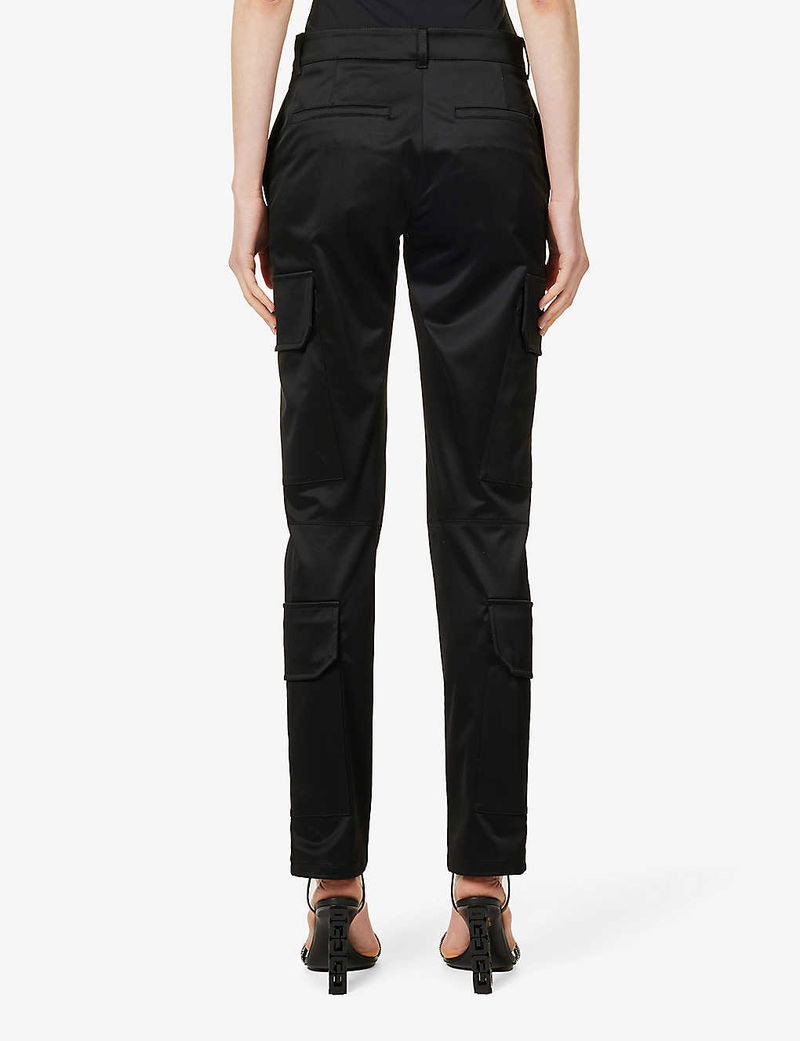 Givenchy Satin Straight Leg Pants