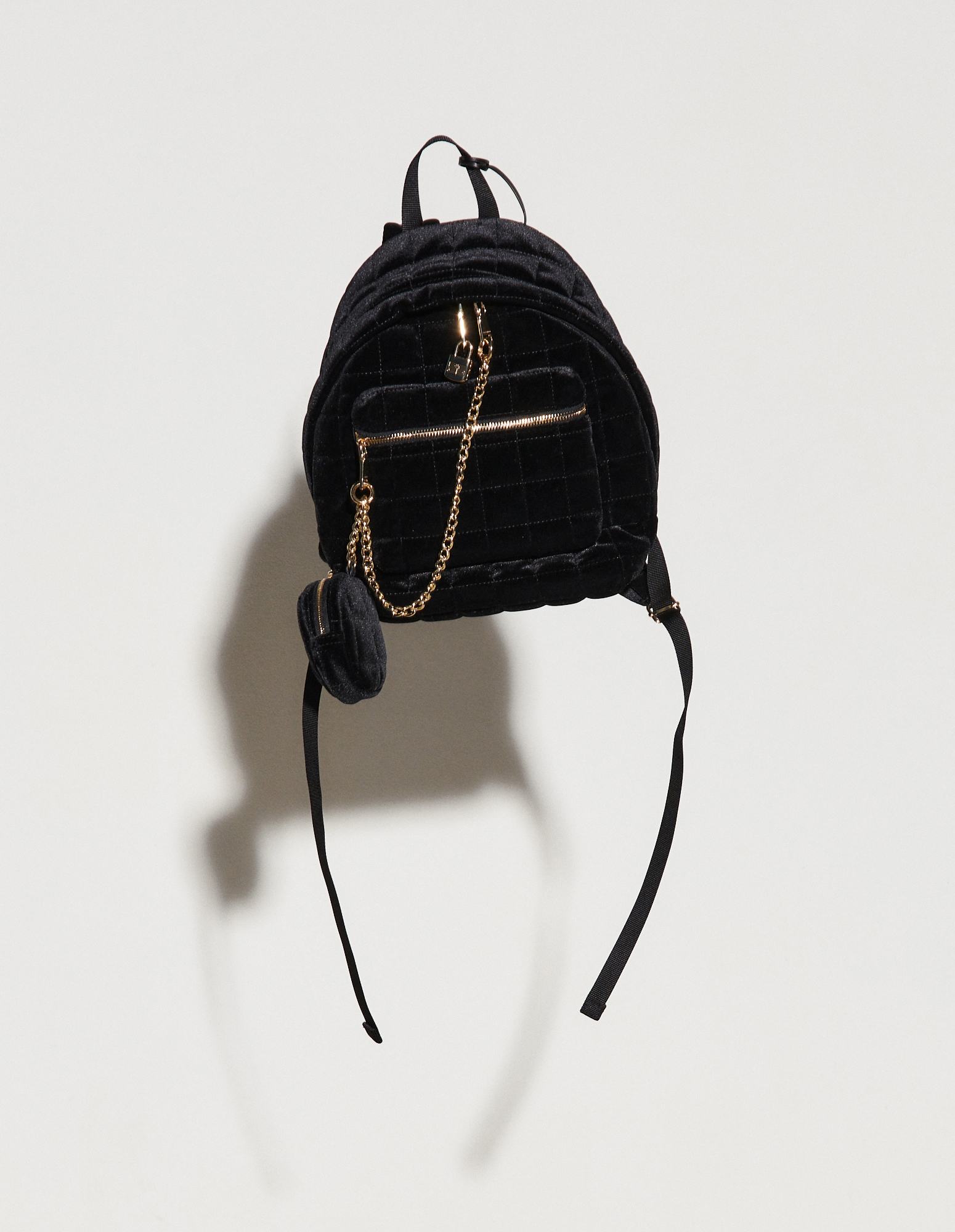 SANDRO Quilted Velvet Backpack | endource