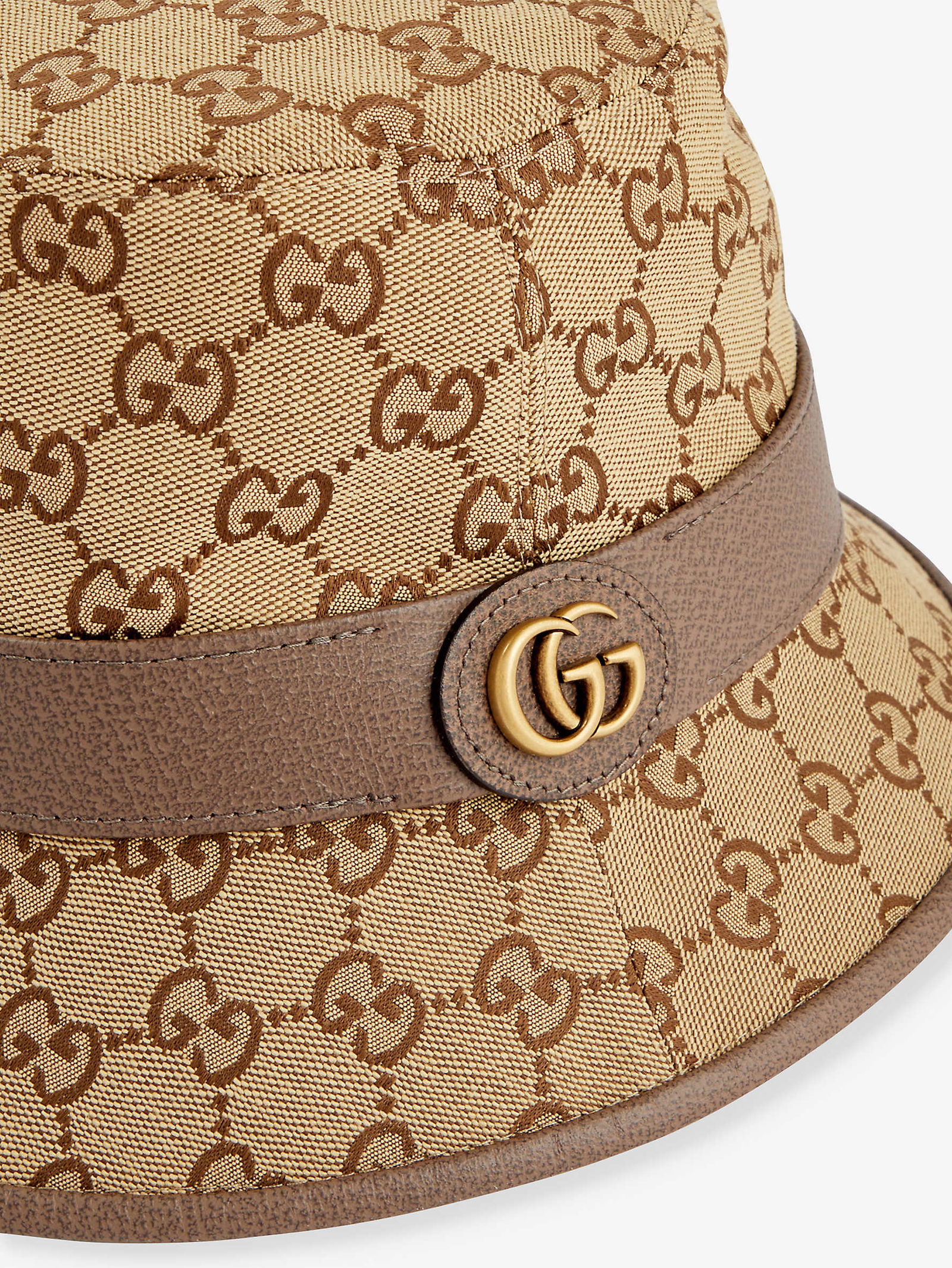 GUCCI Logo-Pattern Cotton-Blend Bucket Hat | endource