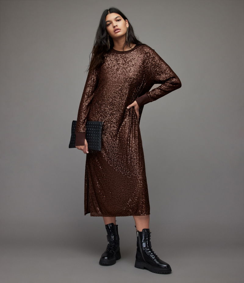 ALLSAINTS Juela Sequin Dress | endource