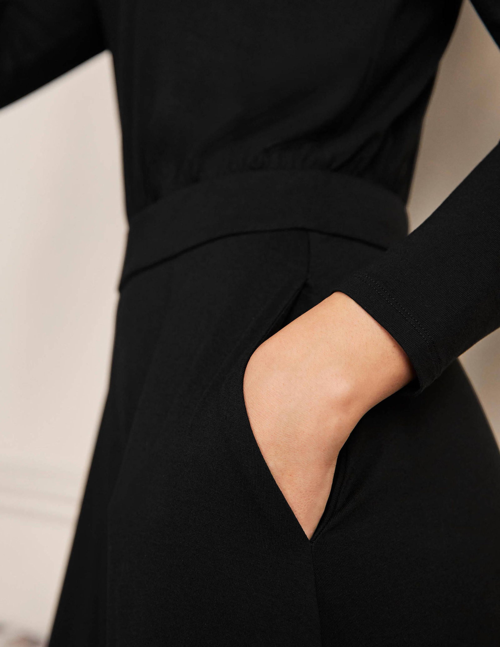 BODEN Puff Sleeve Jersey Midi Dress | endource