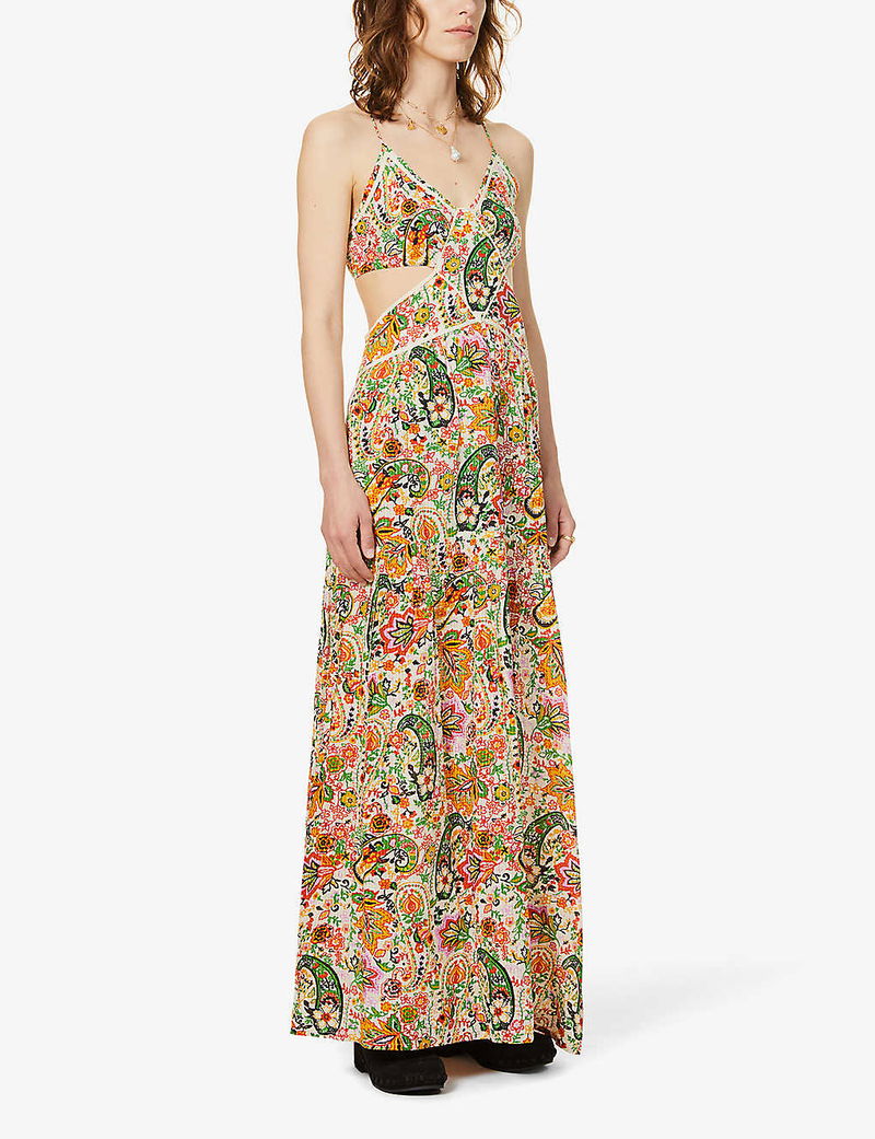 chinese dress ladies Ba&sh Pierta Midaxi Dress