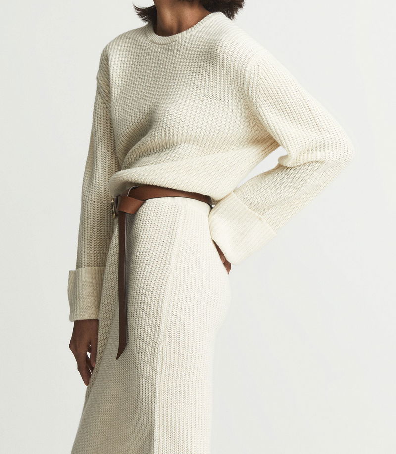 reiss jodie knitted dress REISS Jodie Knitted Midi Dress