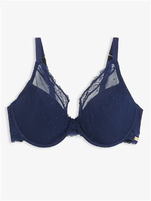 John Lewis AND/OR Coralie Balcony Bra, Full Support Black/Neon Size 32B  BNWT