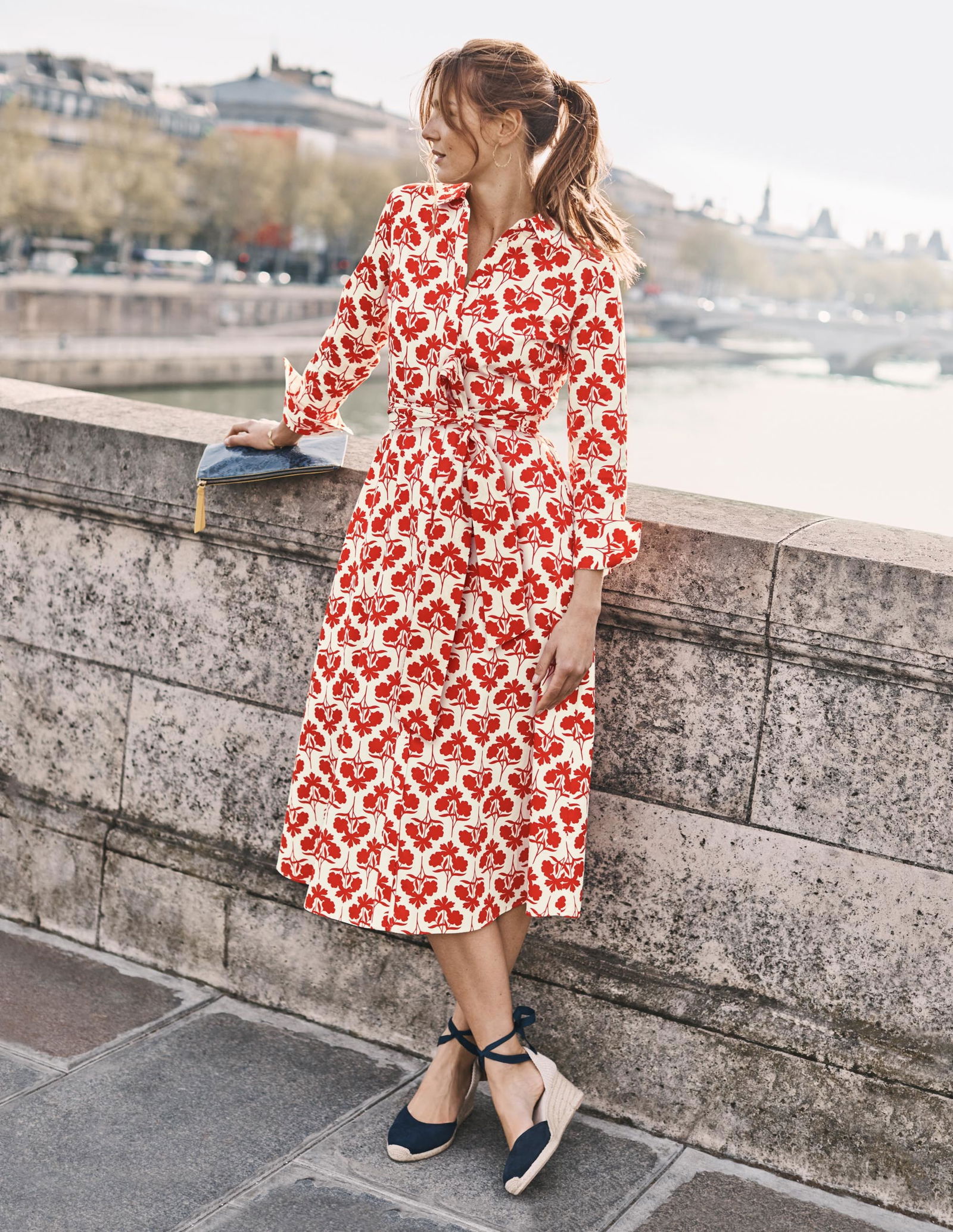 boden isadora shirt dress Boden Isadora Cotton Spot Print Shirt dress Uk 10R