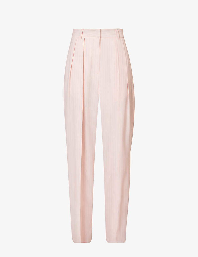 THE FRANKIE SHOP Tansy pleated twill wide-leg pants