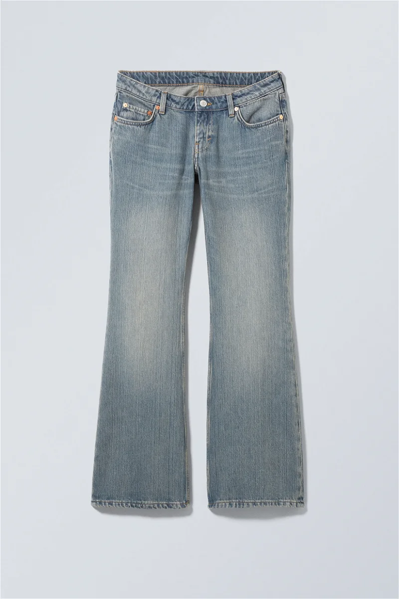 nova low slim bootcut jeans - Trove Blue