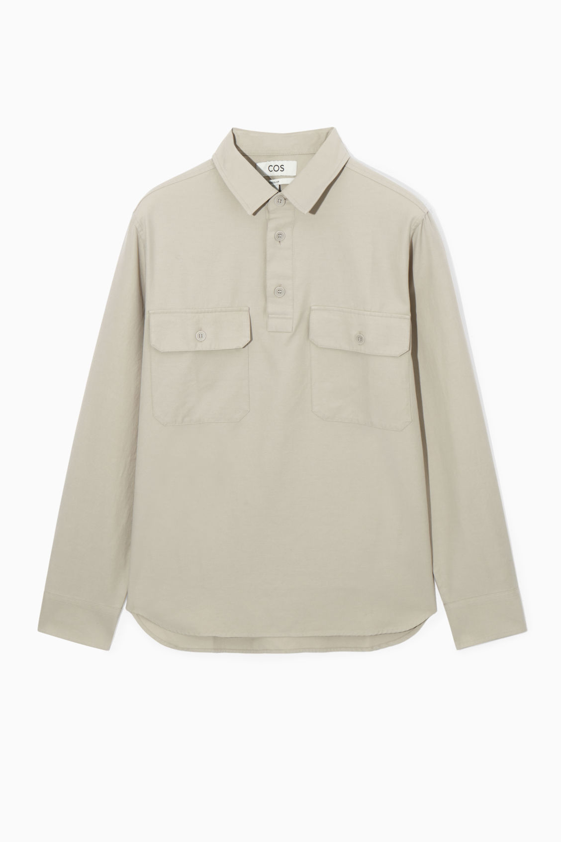 Half Placket Example COS Half-Placket Utility Overshirt | endource