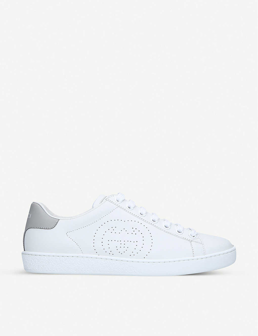 gucci new ace embroidered leather trainers