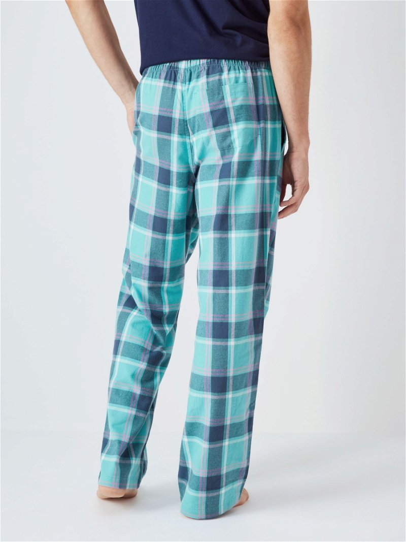 Organic Cotton Blurred Check Pyjama Bottoms, Pyjamas