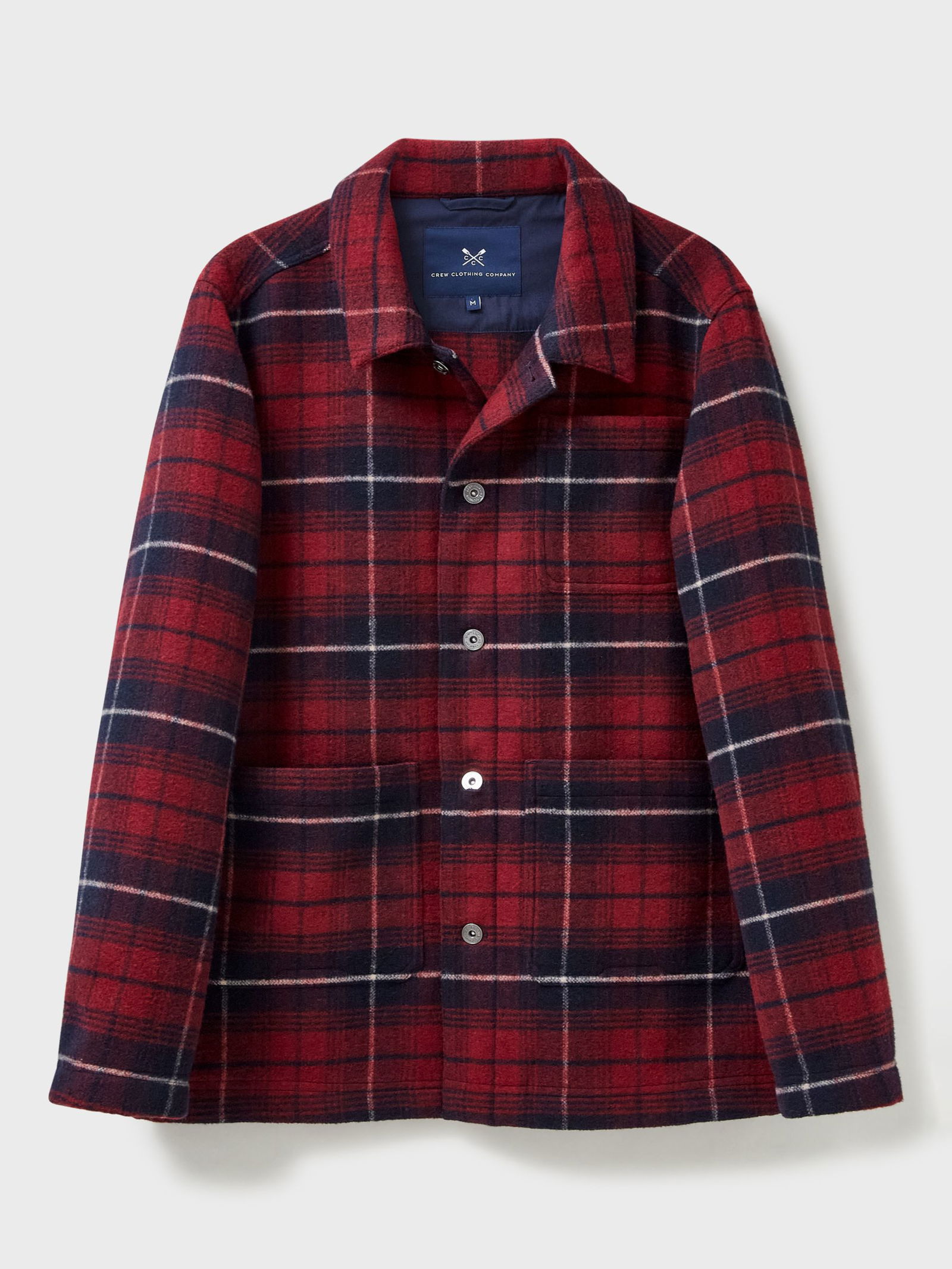 CREW CLOTHING Worthley Check Overshirt Jacket Endource