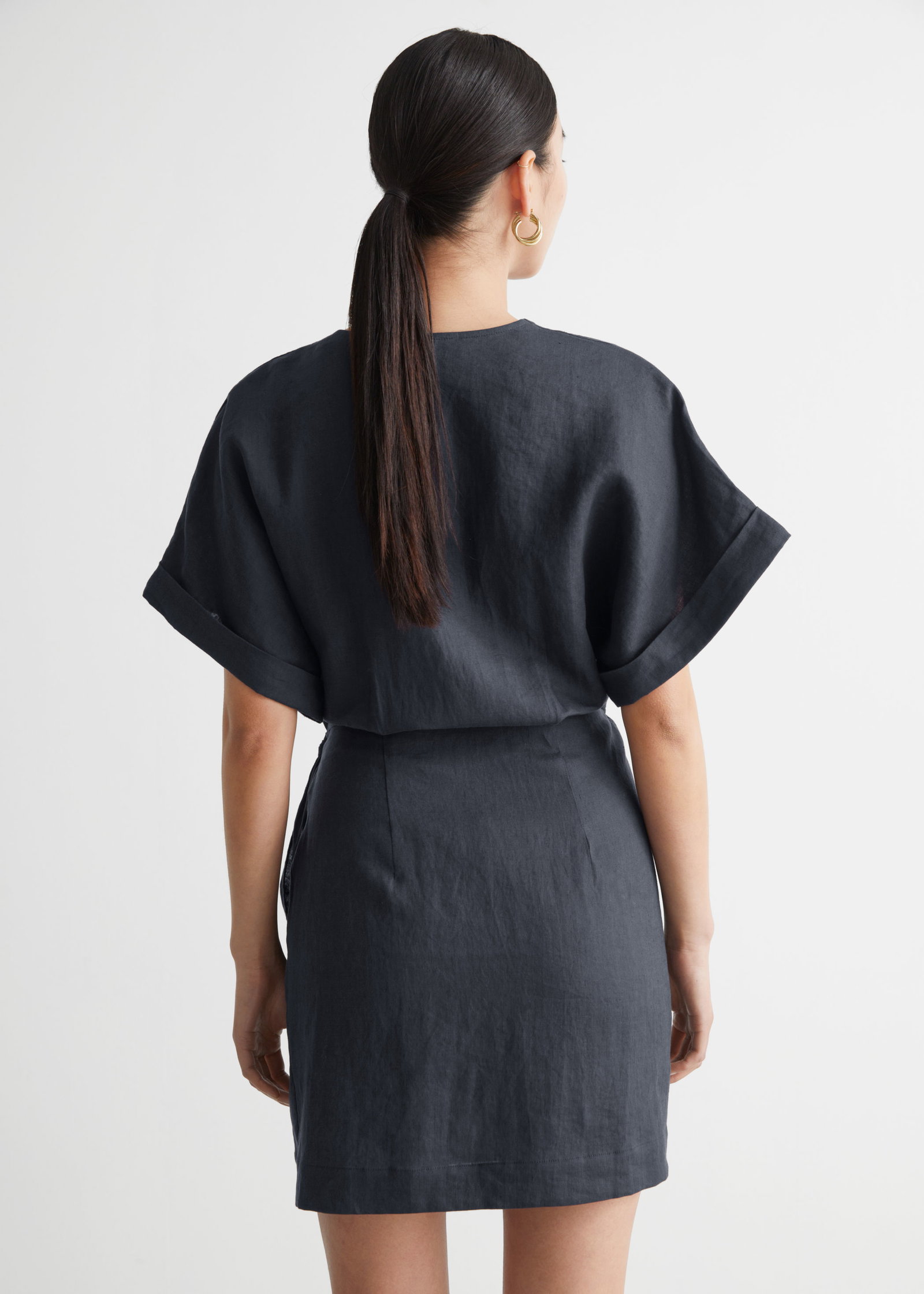 & other stories linen wrap mini dress & OTHER STORIES Linen Wrap Mini Dress
