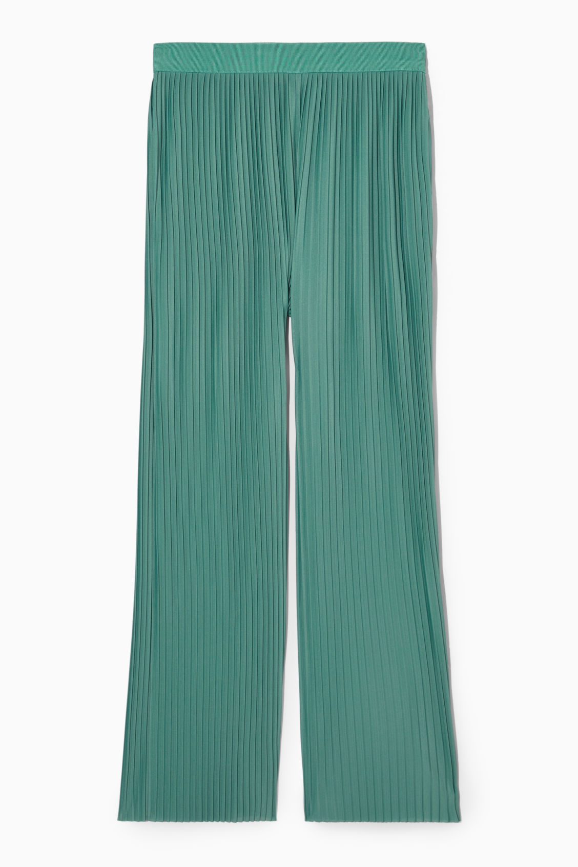 COS Plissé Trousers in GREEN | Endource