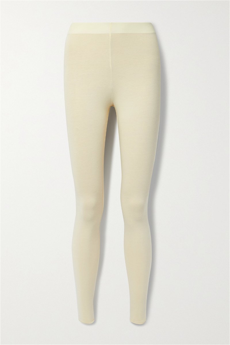 Calypso Reversible Stretch Organic Pima Cotton-Jersey Leggings