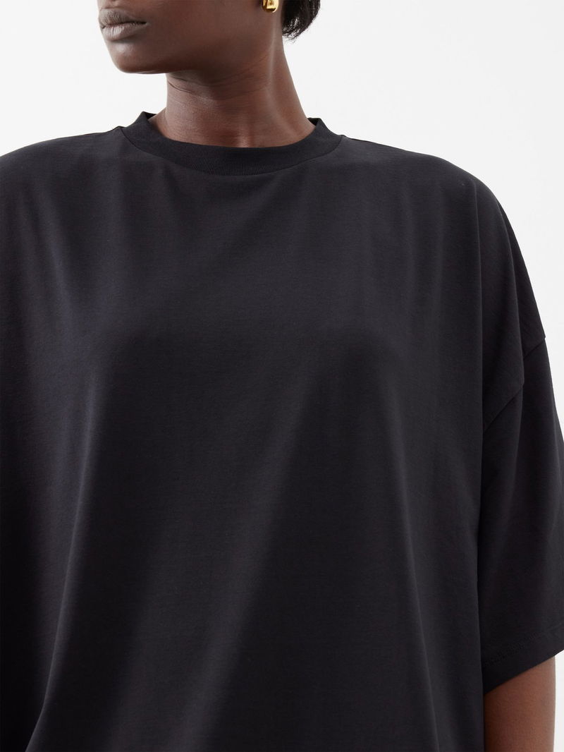 Ease Oversized Short Sleeve T-Shirt Black