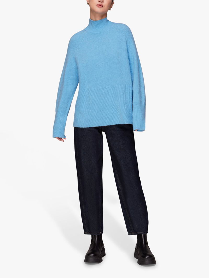 Womens Jumpers Whistles Oversized Funnel Neck Knit WHISTLES