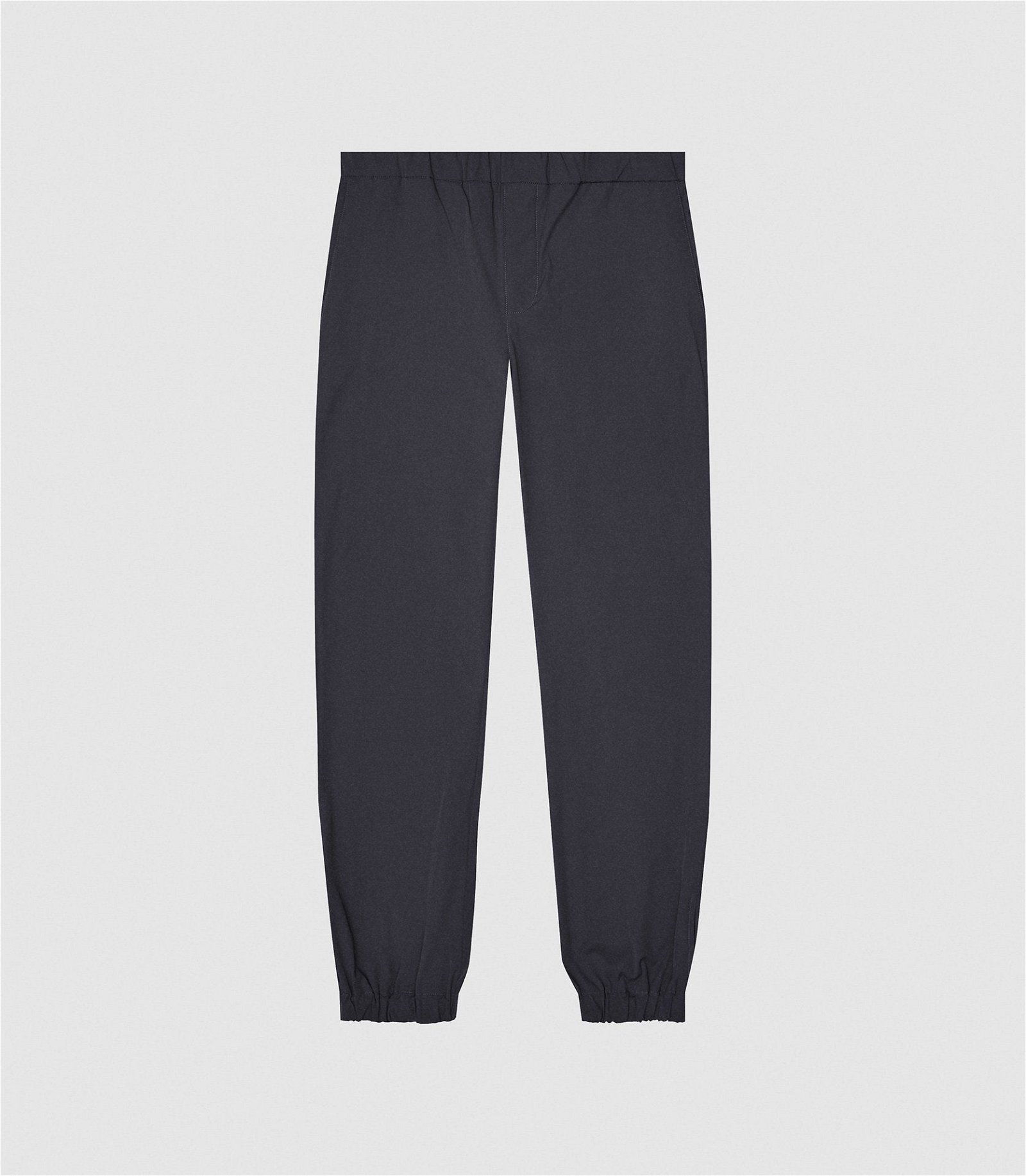 REISS Eastbourne Cuffed Technical Trousers in Navy | Endource