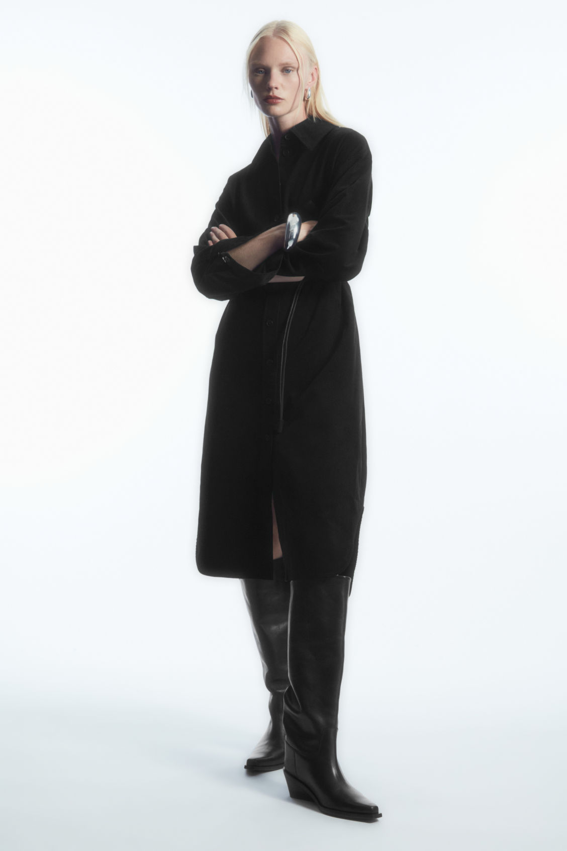 cos corduroy midi shirt dress COS Corduroy Shirt Dress