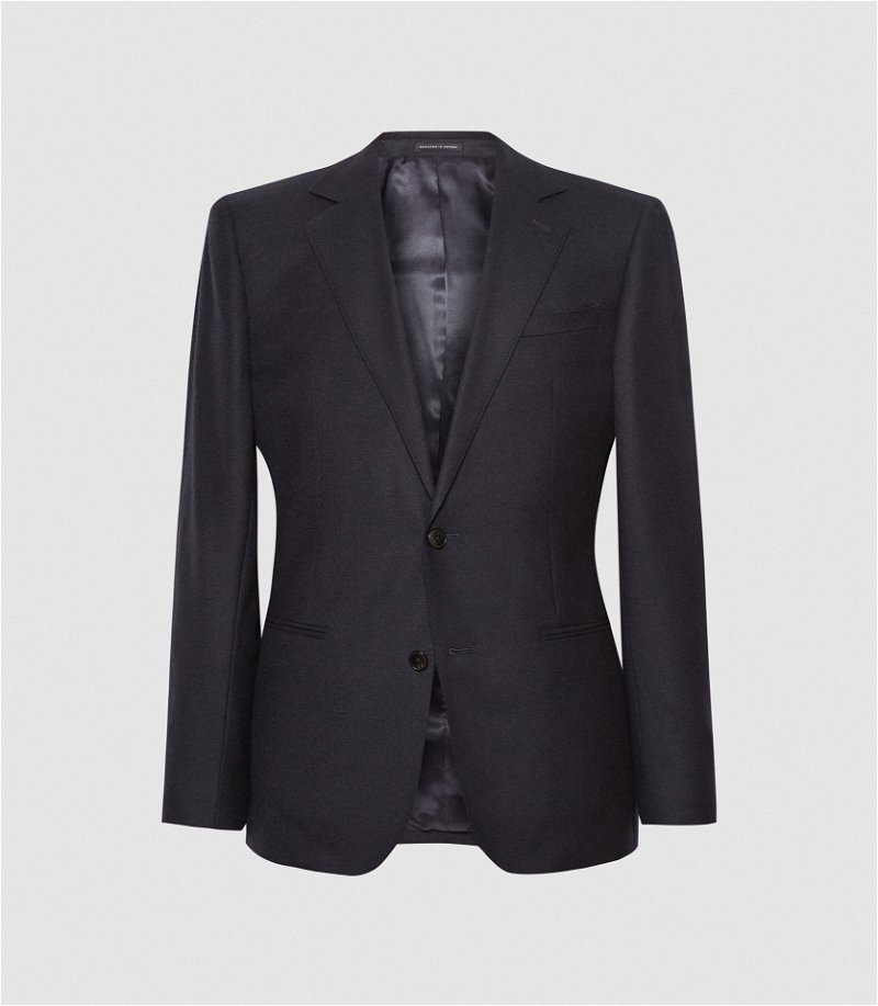 Reiss Dream Slim Fit Wool Suit Jacket, Navy, 36R