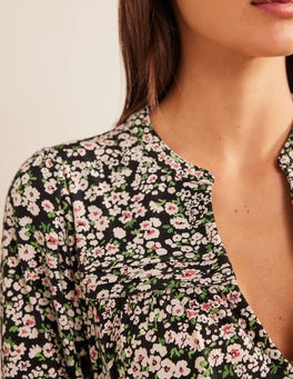 BODEN Notch Neck Jersey Midi Dress | endource